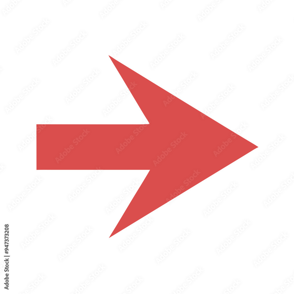 red right arrow isolated on no background red right arrow isolated on no background