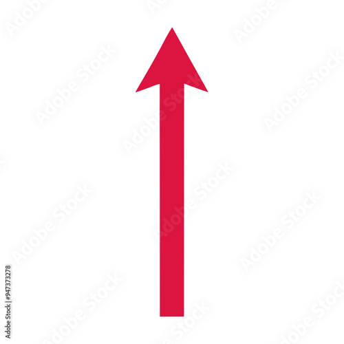 red arrow up without background
