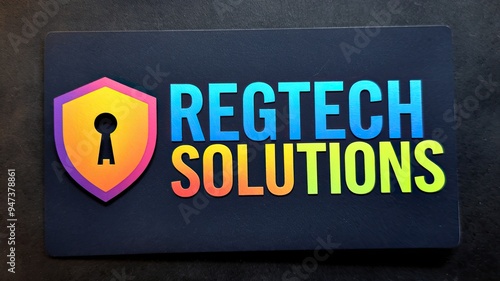 Colorful RegTech Solutions Logo Design photo