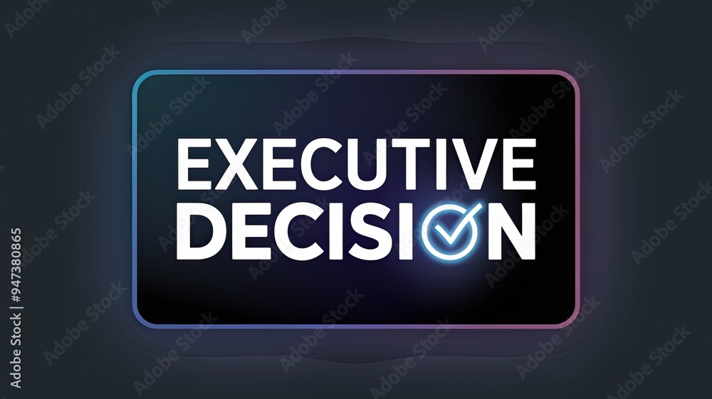 Executive Decision - Modern Digital Graphic Design Executive Decision - Modern Digital Graphic Design