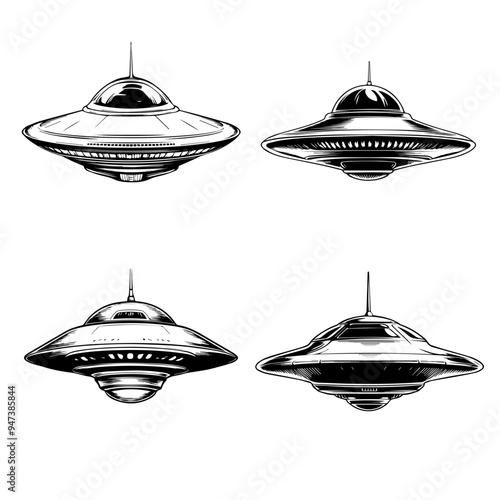 icon sheet black and white illustrations about the supernatural, about the supernatural