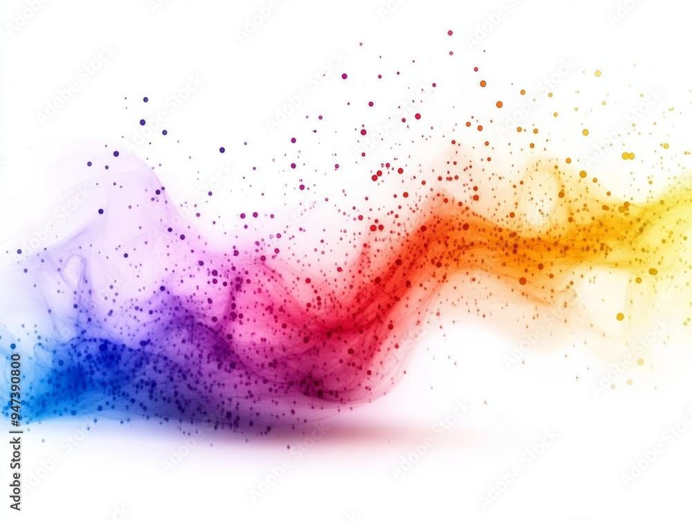 Vibrant, colorful abstract design with flowing particles and swirls, suitable for backgrounds, art projects, and creative applications. Vibrant, colorful abstract design with flowing particles and swirls, suitable for backgrounds, art projects, and creative applications.