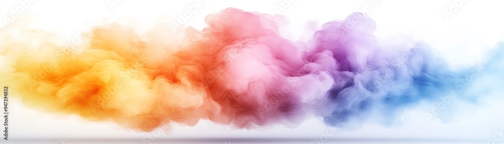 Vibrant smoke swirl in orange, pink, and blue hues creating a dreamy and colorful abstract background for creative designs. Vibrant smoke swirl in orange, pink, and blue hues creating a dreamy and colorful abstract background for creative designs.