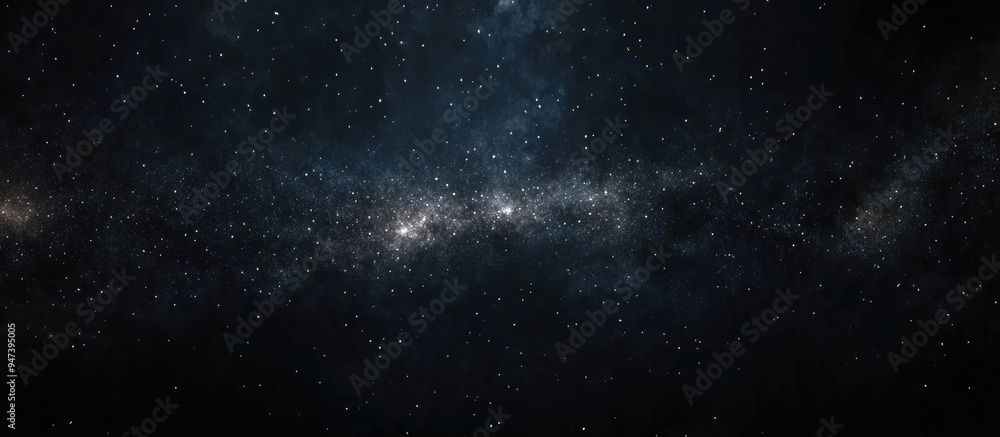 3D cartoon rendering of a dark night sky with the Milky Way and stars against a dark background Starry sky scene 3D cartoon rendering of a dark night sky with the Milky Way and stars against a dark background Starry sky scene