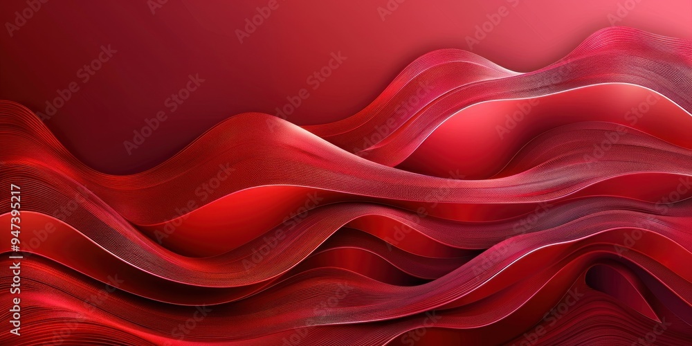 Abstract Red Wave Pattern Background Abstract Red Wave Pattern Background