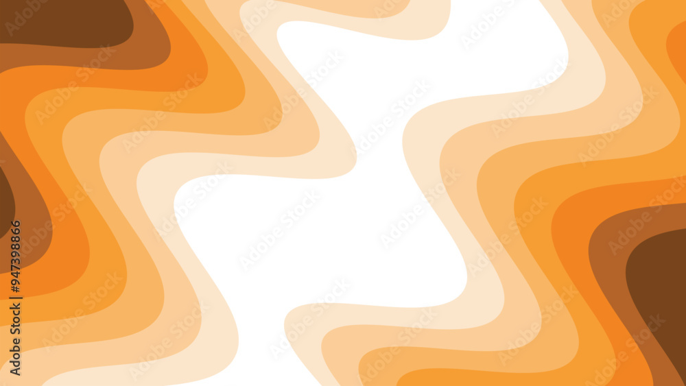 Orange wave paper cut abstract background for backdrop or presentation Orange wave paper cut abstract background for backdrop or presentation