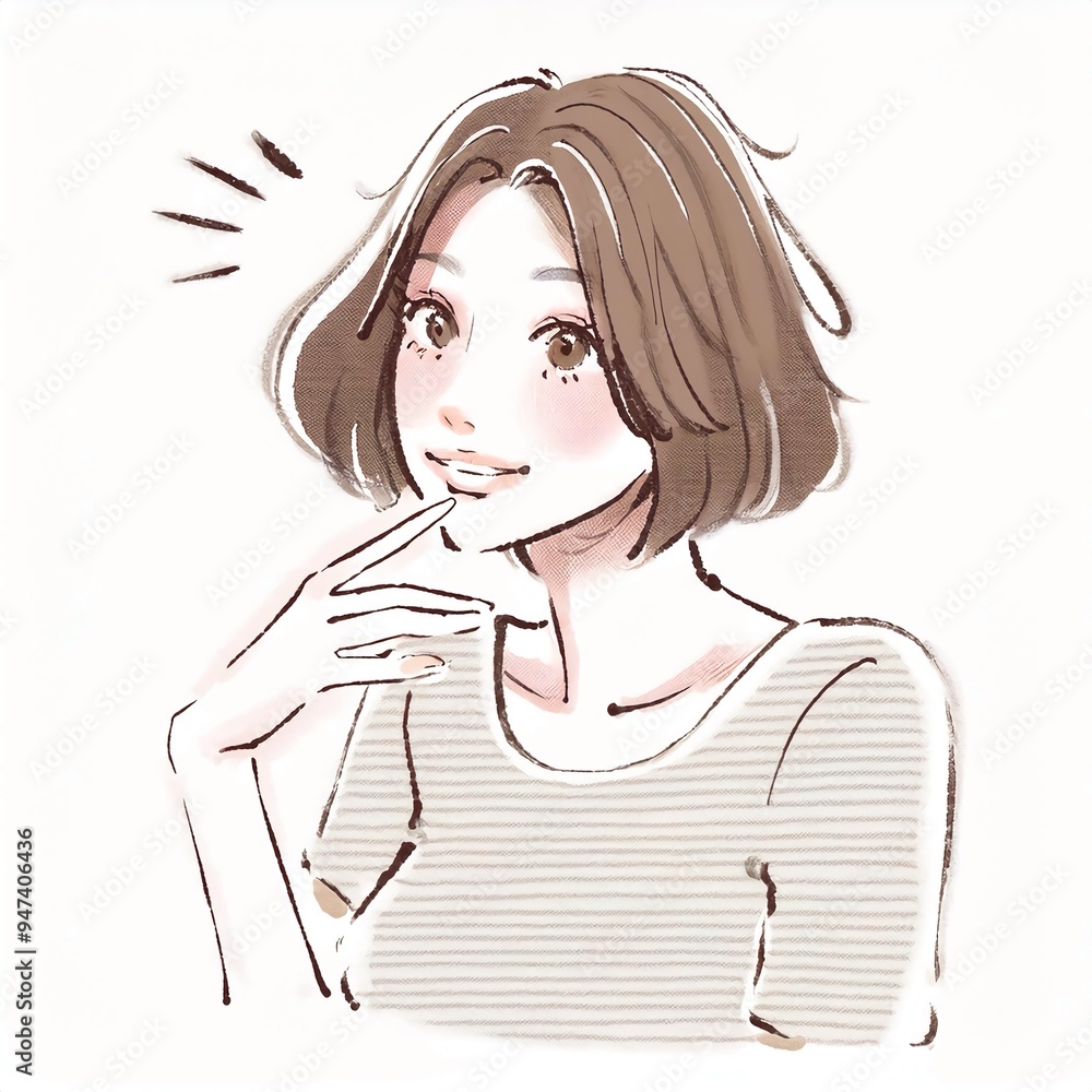 女性・女の子のイラスト素材 女性・女の子のイラスト素材