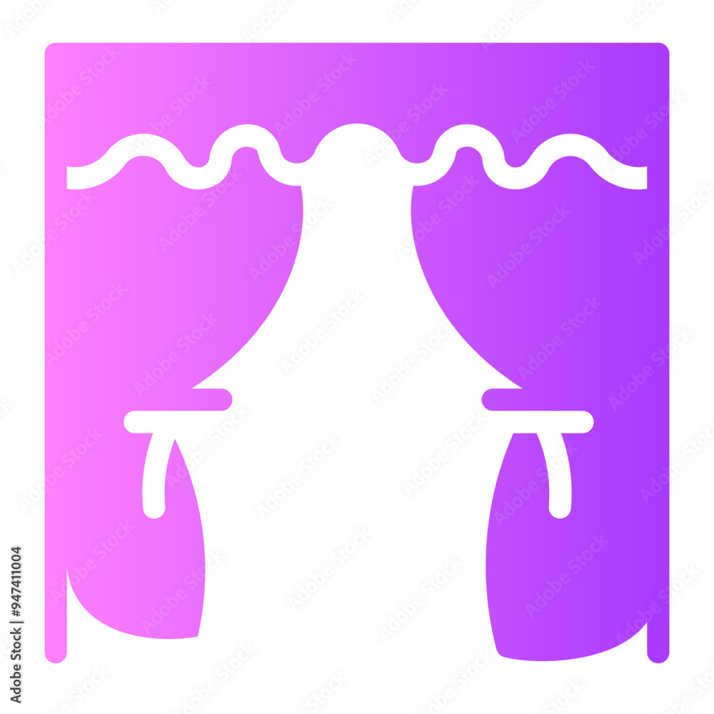 curtains Gradient icon curtains Gradient icon