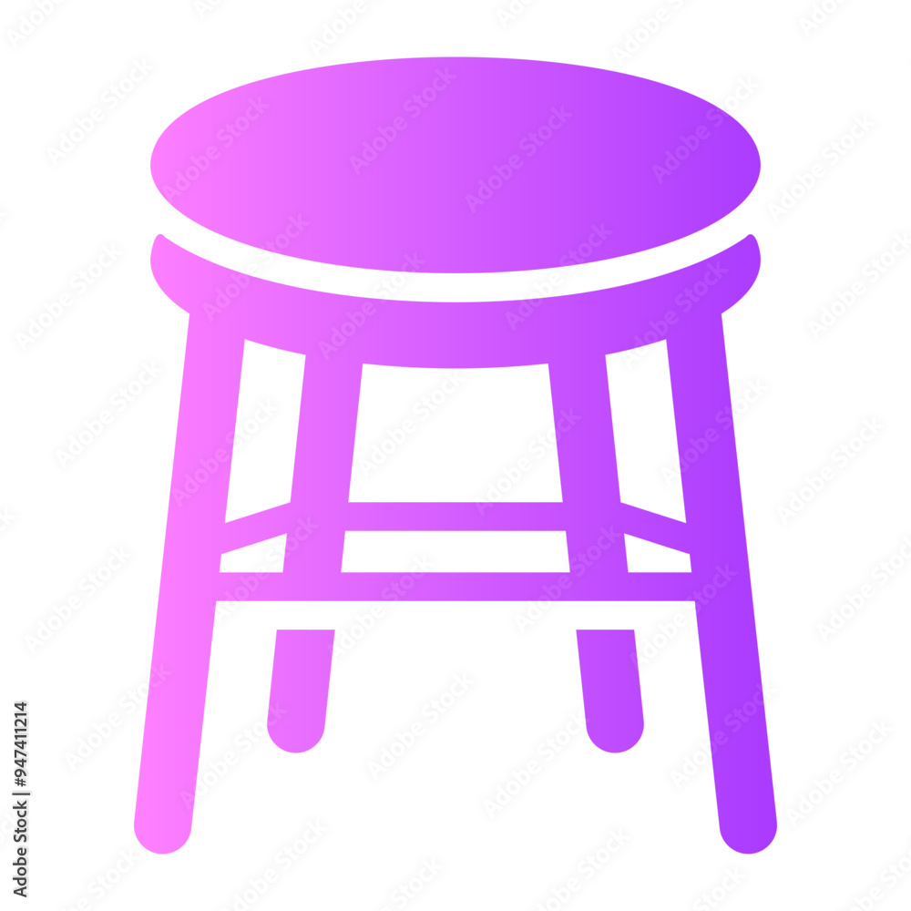 stool Gradient icon stool Gradient icon