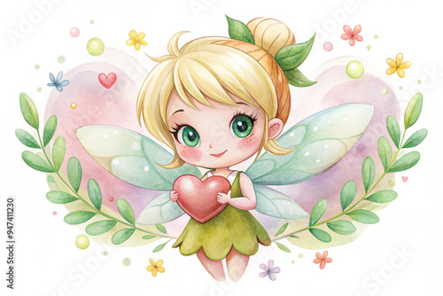 Tinkerbell Valentines happy little cute