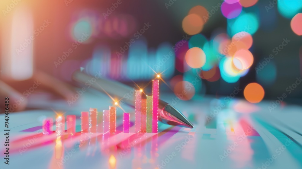 A professional stock photo featuring a business team reviewing charts displaying remarkable growth, with graphs surging upwards. The image includes plenty of copy space for personalized content. A professional stock photo featuring a business team reviewing charts displaying remarkable growth, with graphs surging upwards. The image includes plenty of copy space for personalized content.