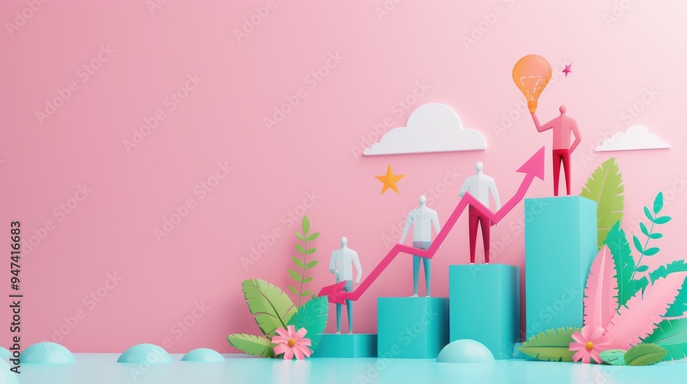 A professional stock image depicting a business team analyzing charts showing impressive growth, with graphs surging upwards. The image features ample copy space for personalized content. A professional stock image depicting a business team analyzing charts showing impressive growth, with graphs surging upwards. The image features ample copy space for personalized content.