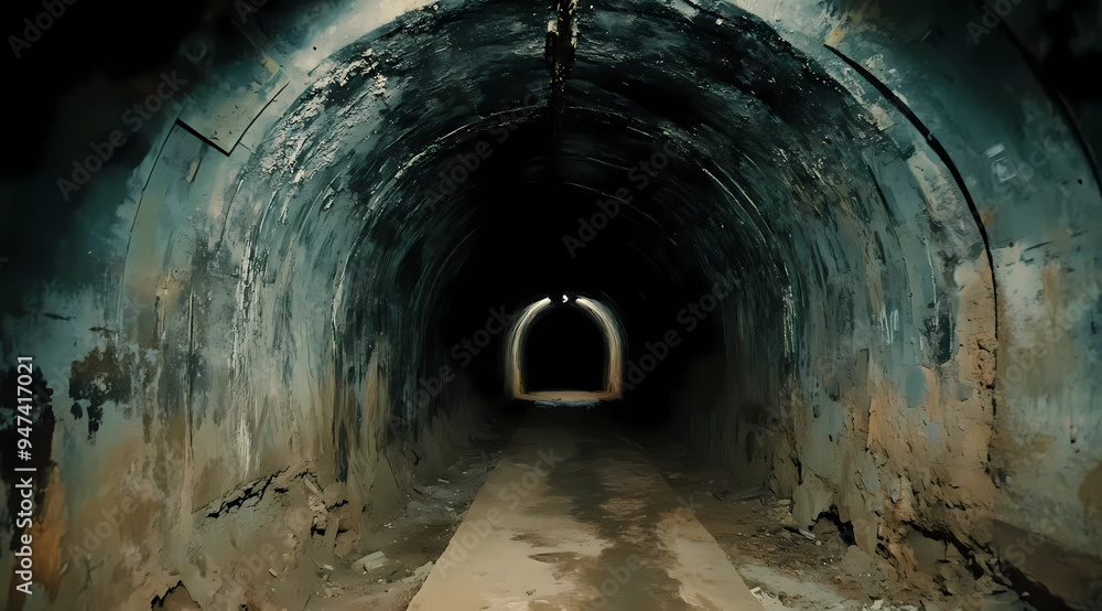 Naklejka premium Subterranean Bunker: Directing Underground Survival Tactics in Hidden Facilities