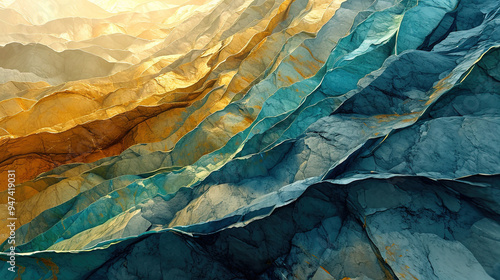 Wallpaper Mural Vibrant Abstract Liquid Paint White Blue Wavy Rock Stone Texture Background Torontodigital.ca