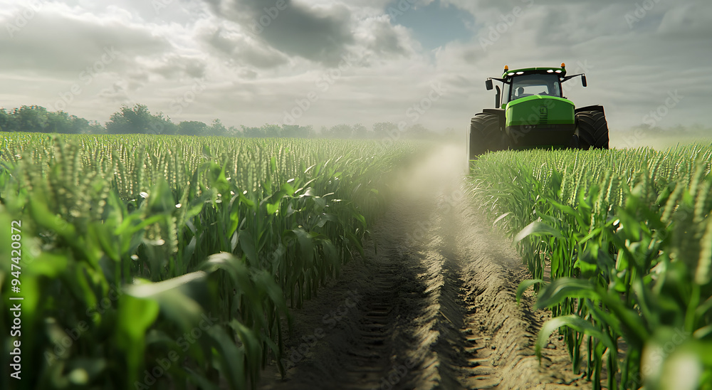 Motivational Video of a Tractor in a Cornfield with Golden Sunset Light, Highlighting Agricultural Work and the Beauty of Rural Life, Ideal for Representing Themes of Farming, Harvest, and Inspiration Motivational Video of a Tractor in a Cornfield with Golden Sunset Light, Highlighting Agricultural Work and the Beauty of Rural Life, Ideal for Representing Themes of Farming, Harvest, and Inspiration