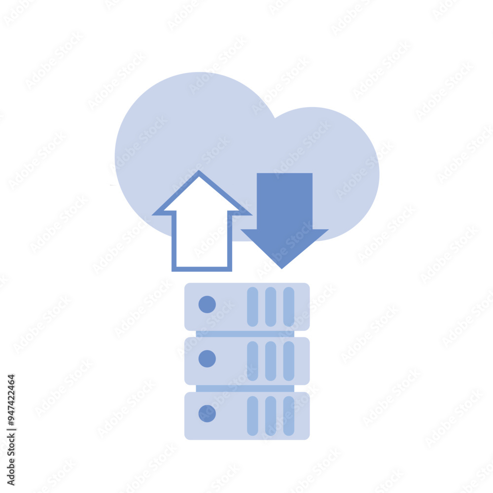 Creatively designed icon of cloud server in modern style, download this premium icon of cloud storage Creatively designed icon of cloud server in modern style, download this premium icon of cloud storage