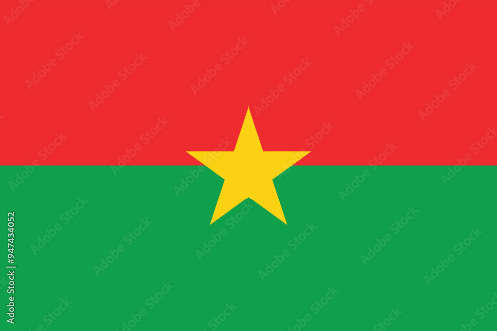 National Flag of Burkina Faso vector design National Flag of Burkina Faso vector design
