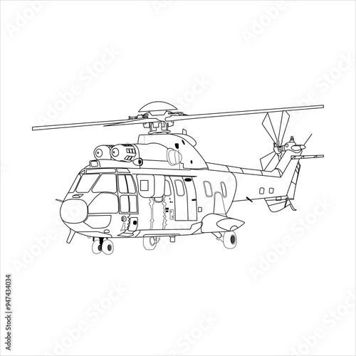 helicopter illustration 