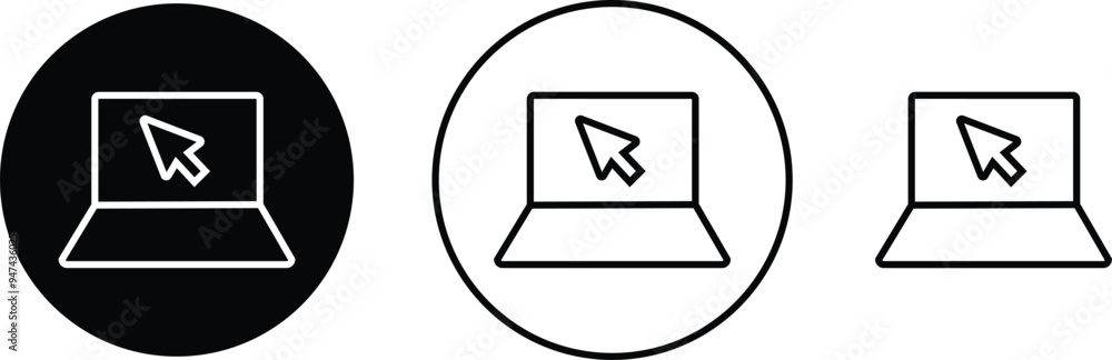 Laptop icons set. Black flat and line vector collection Laptops or notebook computer isolated on transparent background. Electronic devices outline. Responsive display web design technology sign. Laptop icons set. Black flat and line vector collection Laptops or notebook computer isolated on transparent background. Electronic devices outline. Responsive display web design technology sign.