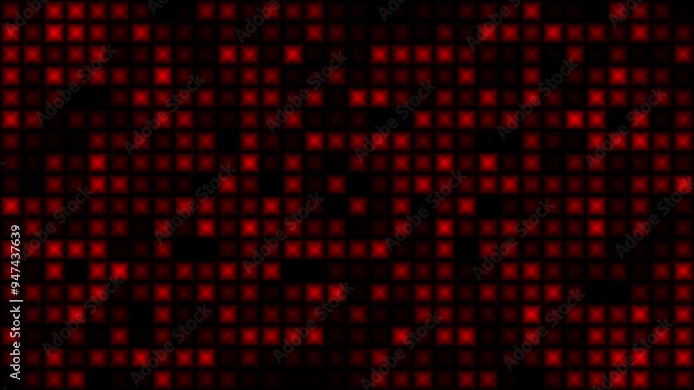 Red square shape light pattern digital background Red square shape light pattern digital background