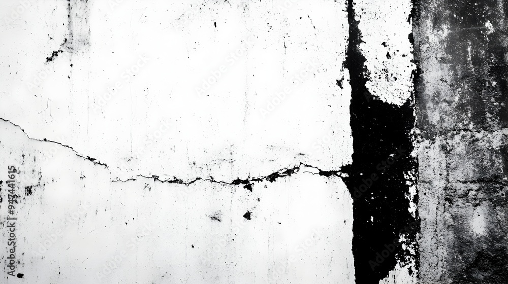 Grungy Black and White Weathered Wall Texture Background Grungy Black and White Weathered Wall Texture Background