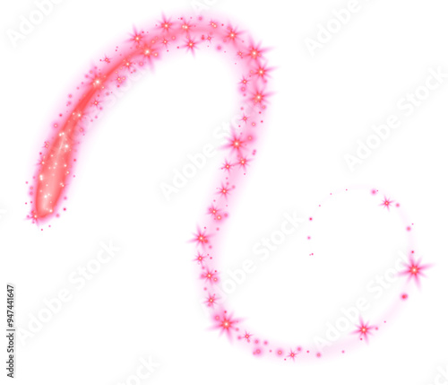 Pink Stars Effect photo