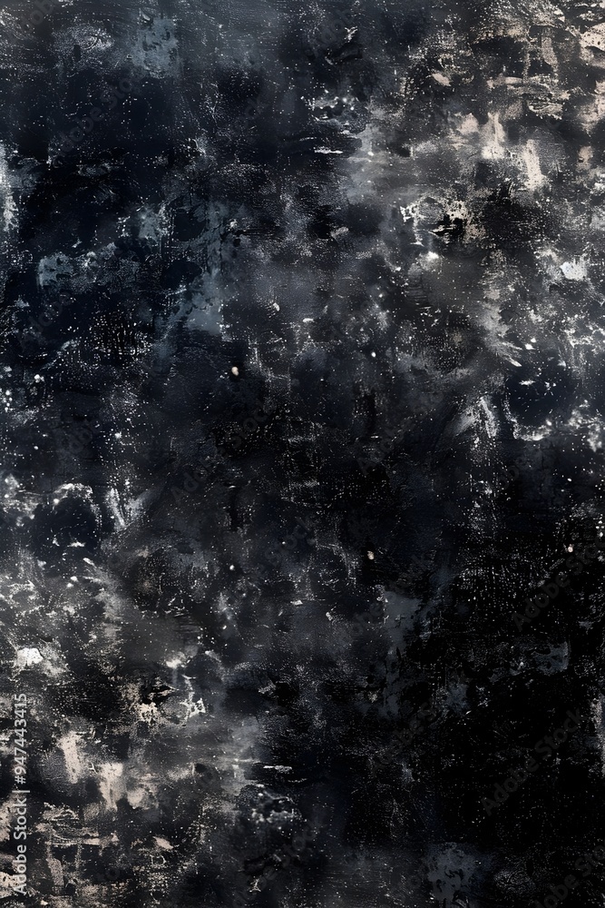 Fototapeta premium Moody Faded Watercolor Textured Wash in Dramatic Monochrome Shades