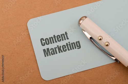 the concept of content marketing, emphasizing the creation and distribution of valuable and relevant content to attract and engage a target audience. photo