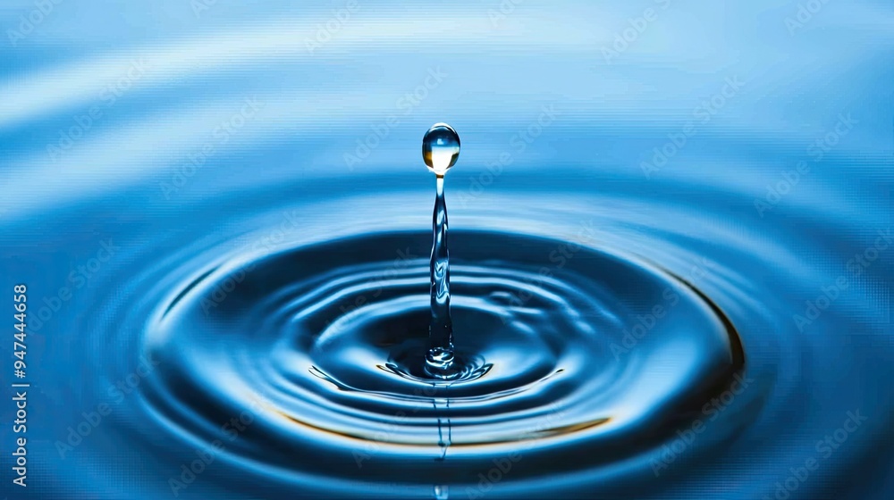A single drop of water creating ripples on a calm surface, symbolizing impact and change. A single drop of water creating ripples on a calm surface, symbolizing impact and change.