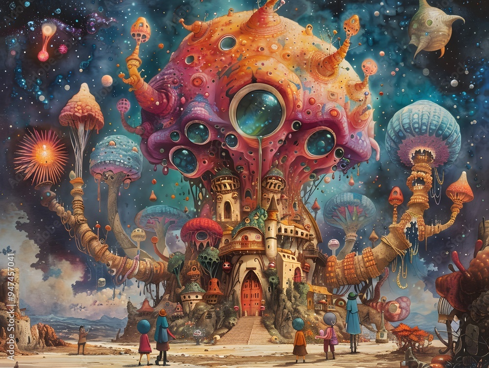 Obraz premium Fantasy Mushroom Kingdom.