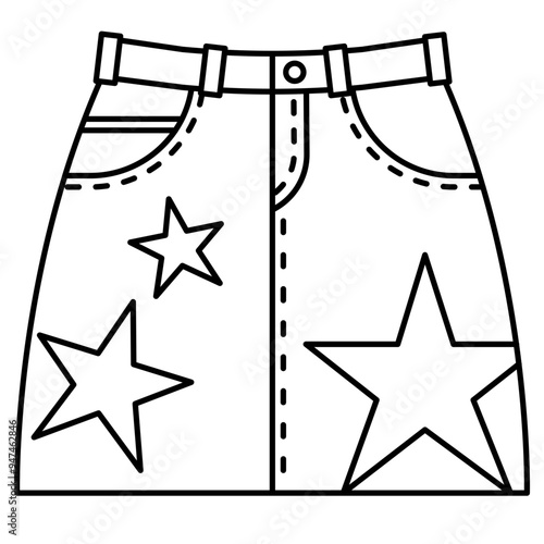 skirt line icon