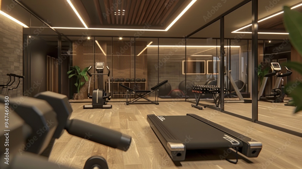 Fototapeta premium Modern Gym Interior Design