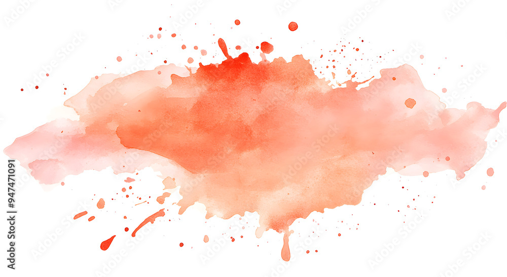 Watercolor Splash in Peach-Toned Hues on a White Background, Creating a Soft and Elegant Artistic Design, Perfect for Illustrating Concepts of Creativity, Modern Art, and Minimalist Aesthetics, Ideal Watercolor Splash in Peach-Toned Hues on a White Background, Creating a Soft and Elegant Artistic Design, Perfect for Illustrating Concepts of Creativity, Modern Art, and Minimalist Aesthetics, Ideal