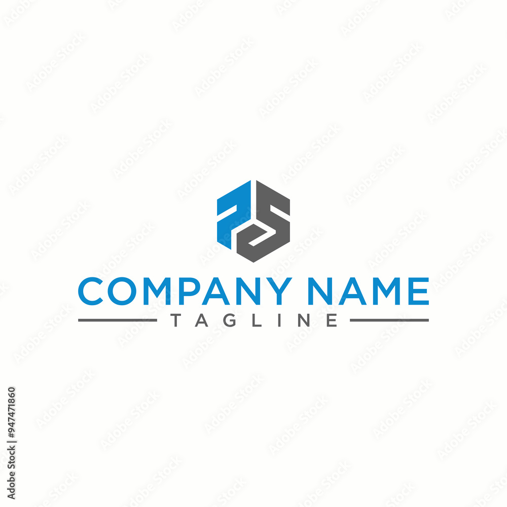 PS letter logo in the form of hexagons and cube logos with letter designs for corporate identity PS letter logo in the form of hexagons and cube logos with letter designs for corporate identity