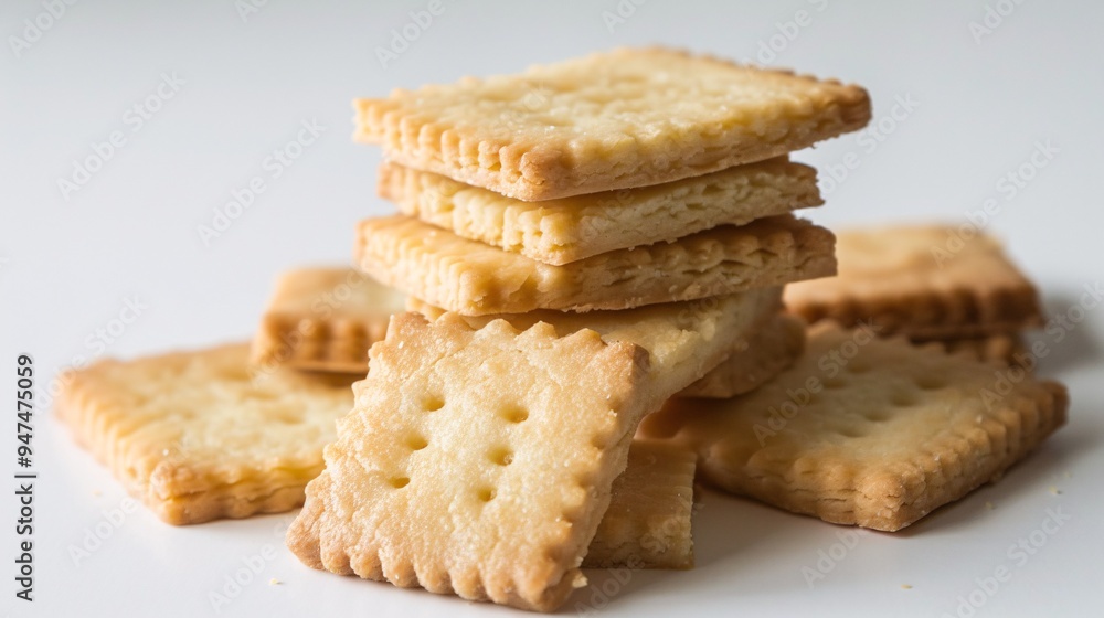Traditional Butter Biscuits on a Blank Background. Traditional Butter Biscuits on a Blank Background.