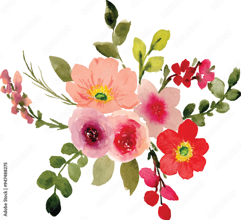 Naklejka premium soft pastel flower