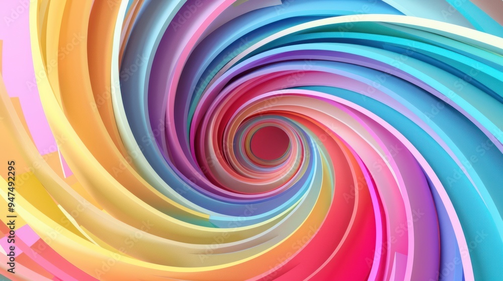 Colorful Abstract Spiral Colorful Abstract Spiral