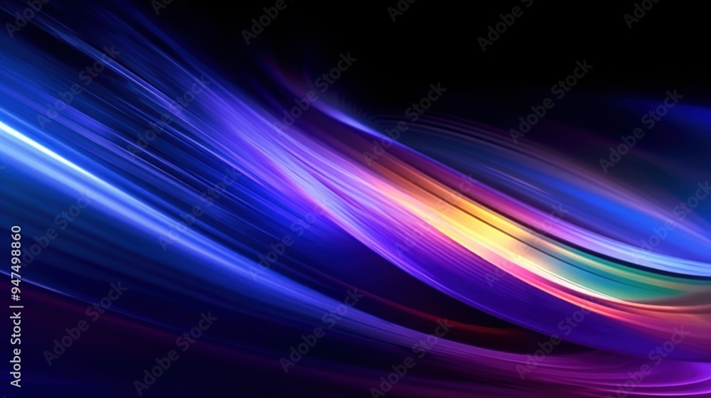 Abstract Flowing Neon Lights Background Abstract Flowing Neon Lights Background