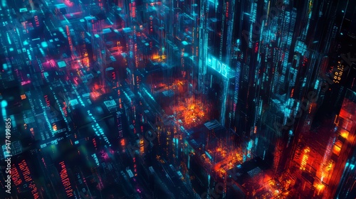 Science fiction background image of futuristic technology