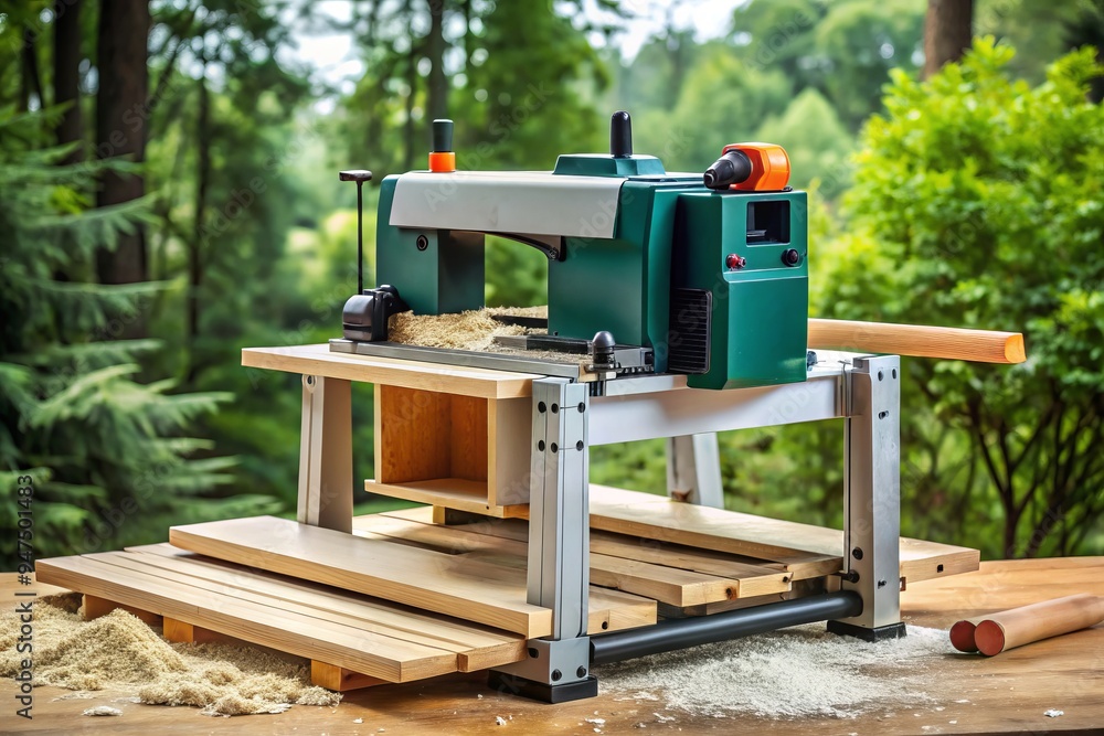 This sleek portable planer machine offers rugged durability and accurate performance for woodworking projects, from smoothingboards to precision thicknessing. This sleek portable planer machine offers rugged durability and accurate performance for woodworking projects, from smoothingboards to precision thicknessing.