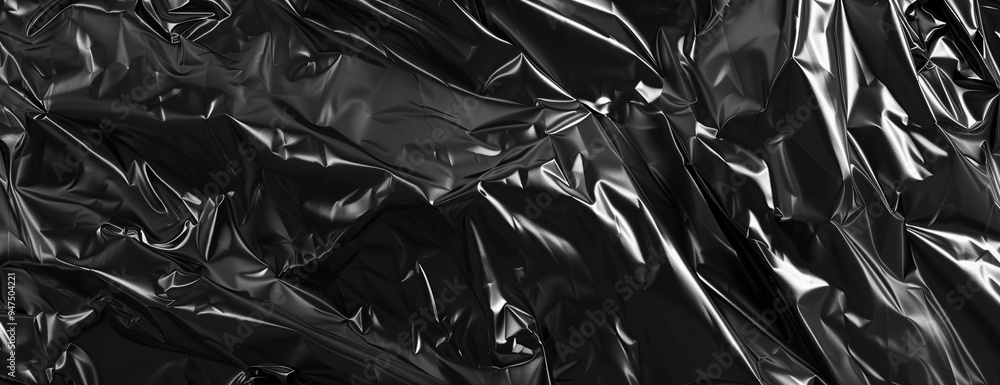 Plastic black wrap overlay, bag effect background texture Plastic black wrap overlay, bag effect background texture