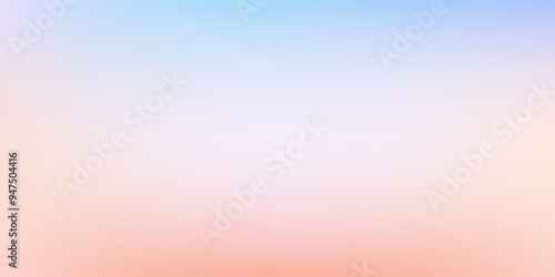 Smooth and blurry colorful gradient mesh background. Modern bright rainbow colors. Easy editable soft colored vector banner template.