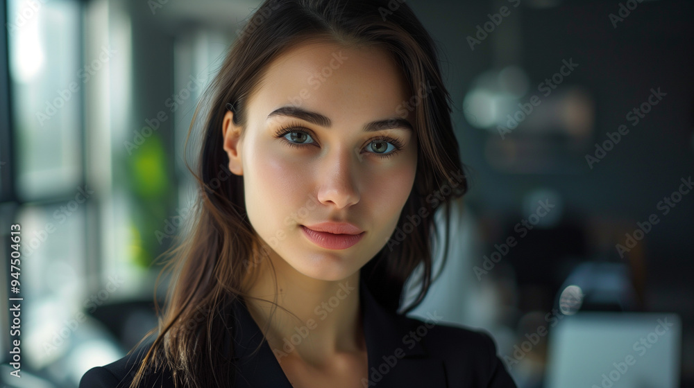 Portrait of a young businesswoman looking at the camera Portrait of a young businesswoman looking at the camera