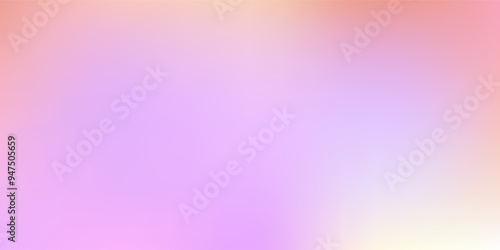 Smooth and blurry colorful gradient mesh background. Modern bright rainbow colors. Easy editable soft colored vector banner template.