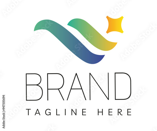 Wave logo icon design template elements. Usable for Branding and Business Logos.

