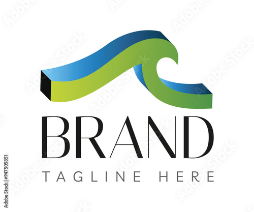 Wave logo icon design template elements. Usable for Branding and Business Logos.
