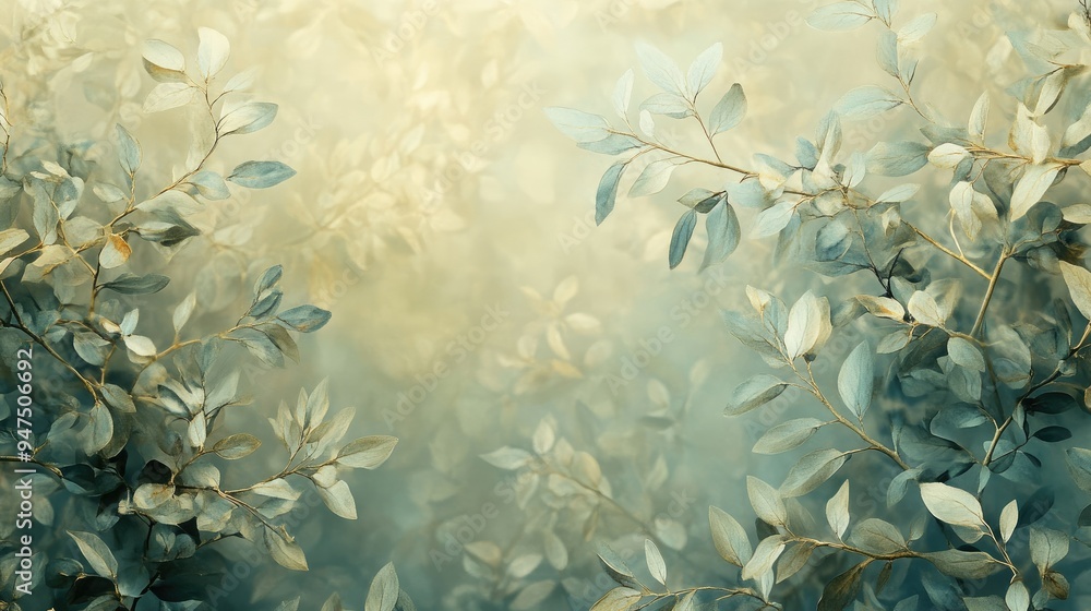 Ethereal foliage forming mesmerizing backdrop Ethereal foliage forming mesmerizing backdrop