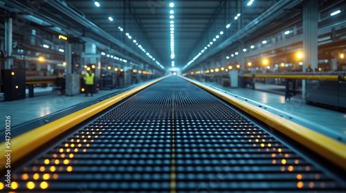 Conveyor Belt in a Factory