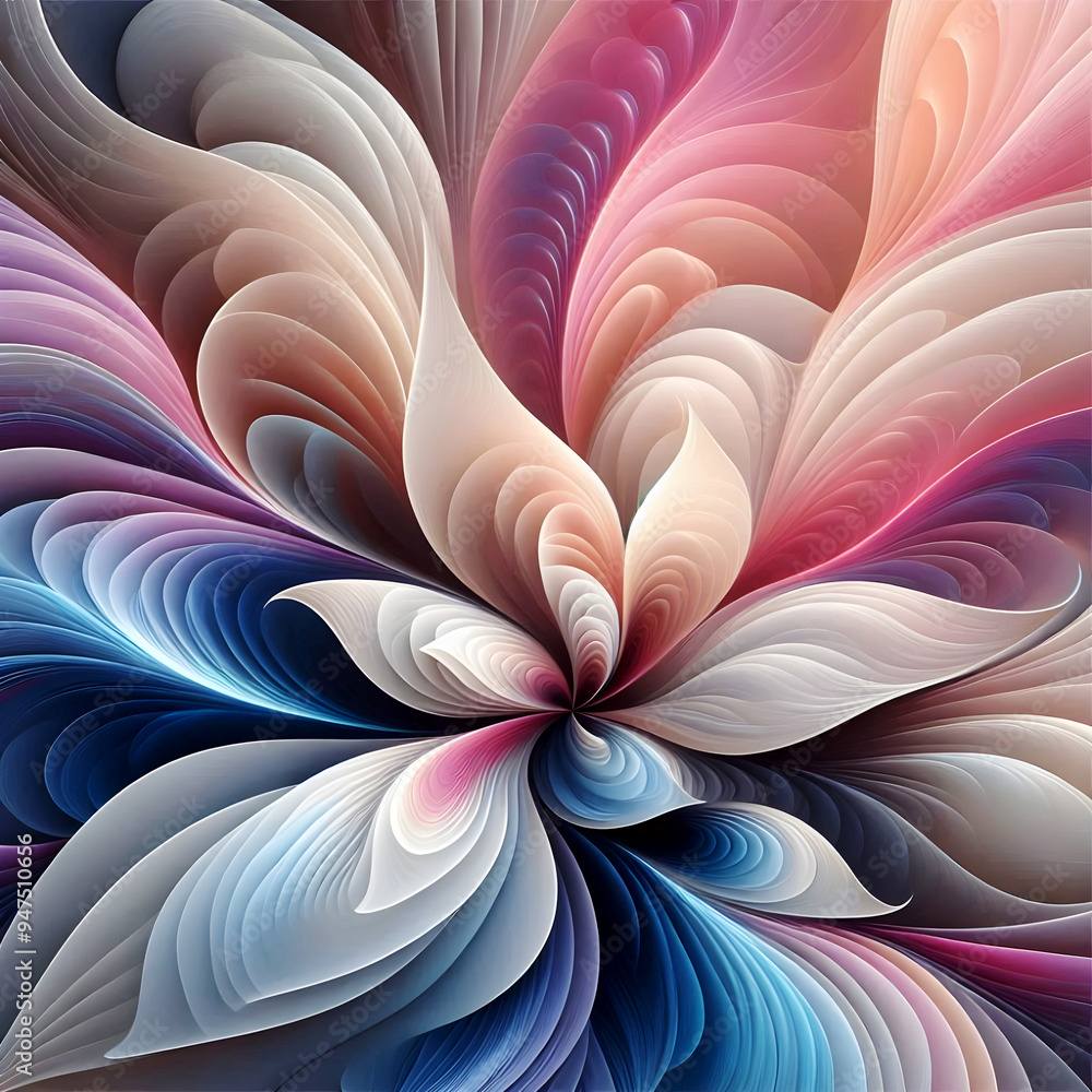 Floral Dynamic Abstract Background Designj,AI generated Floral Dynamic Abstract Background Designj,AI generated