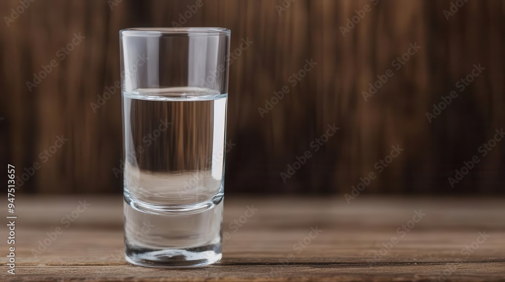 Finnish vodka in a shot glass, vodka, Finland, shot Finnish vodka in a shot glass, vodka, Finland, shot